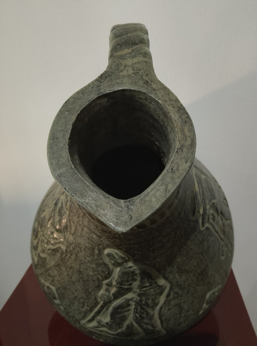 Pichet en céramique de Gustave Violet.-photo-1