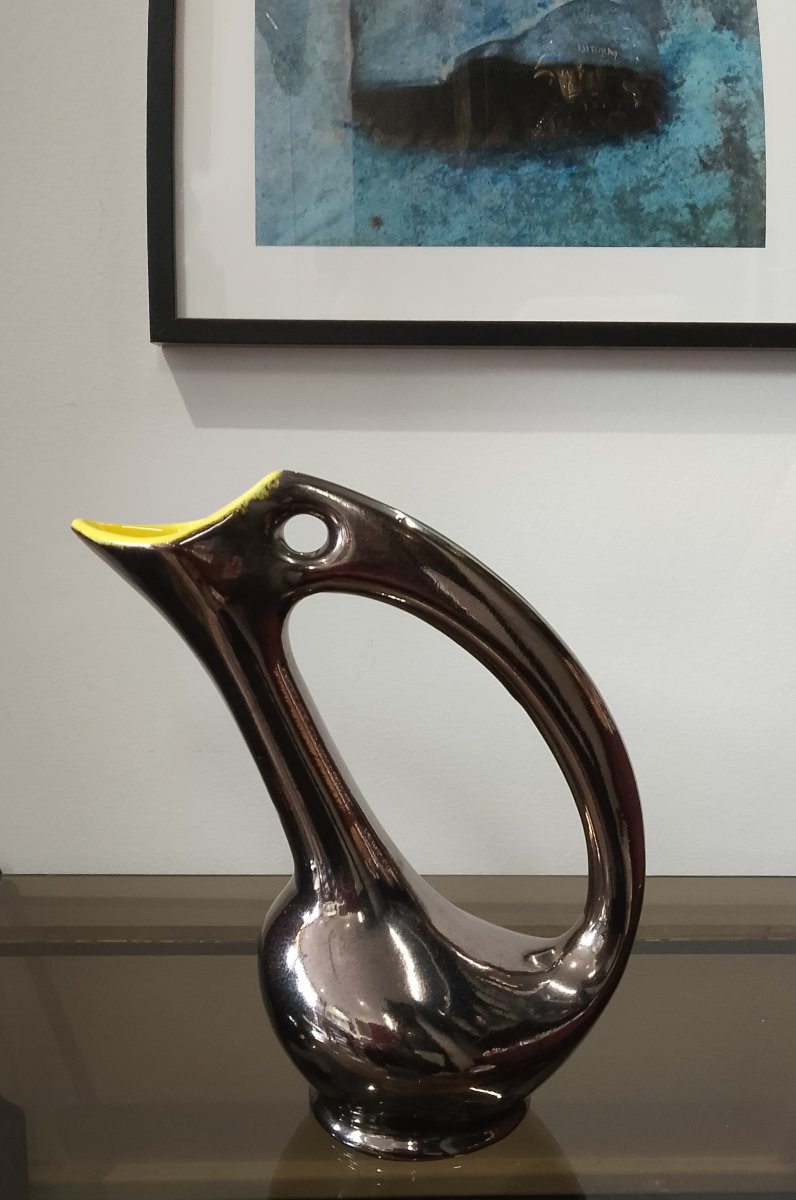 Pichet en céramique de Vallauris.-photo-2