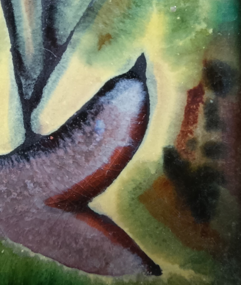 Céramique émaillée de François Miró.-photo-3