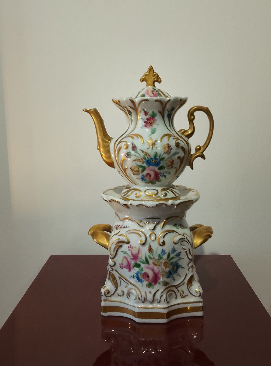 Paris Porcelain Teapot.-photo-2