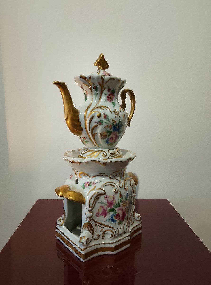 Paris Porcelain Teapot.-photo-3