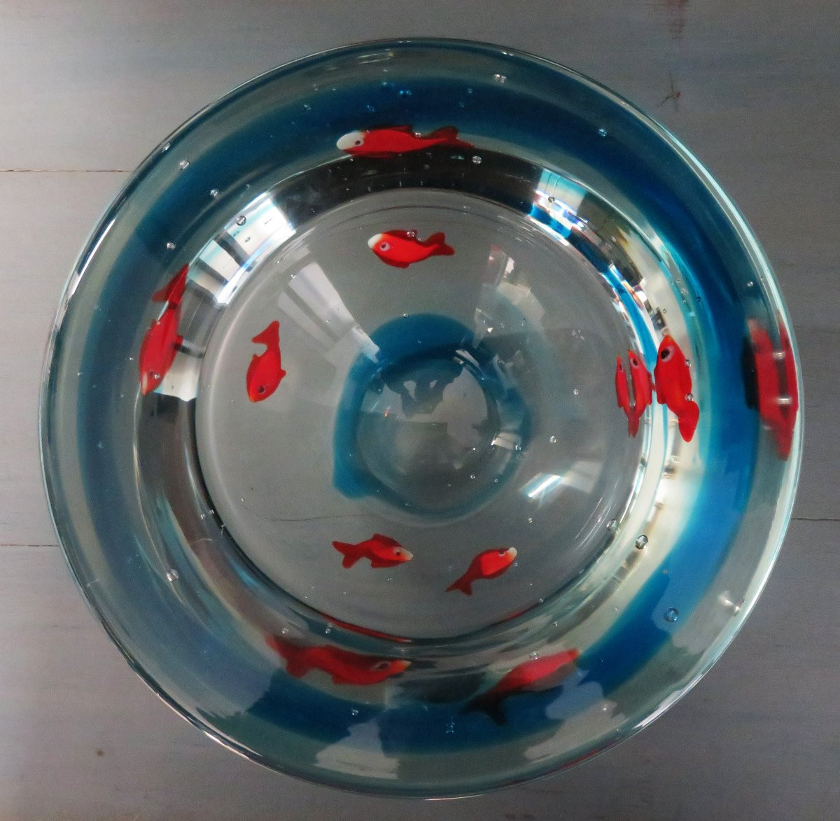 Coupe en verre de Murano.-photo-2