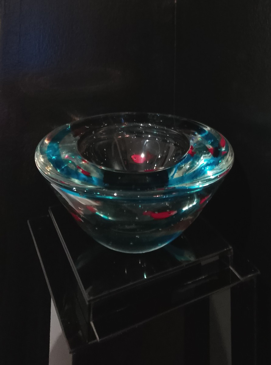 Coupe en verre de Murano.-photo-2
