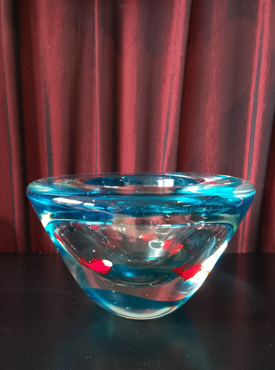 Coupe en verre de Murano.-photo-3