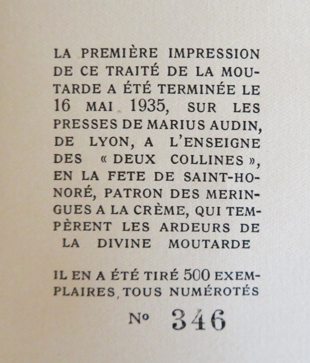 Traité  sur “ La Mustardographie ”. -photo-4