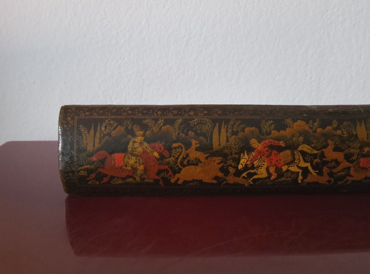 Plumier de voyage Kadjar du XIXe siècle.-photo-2