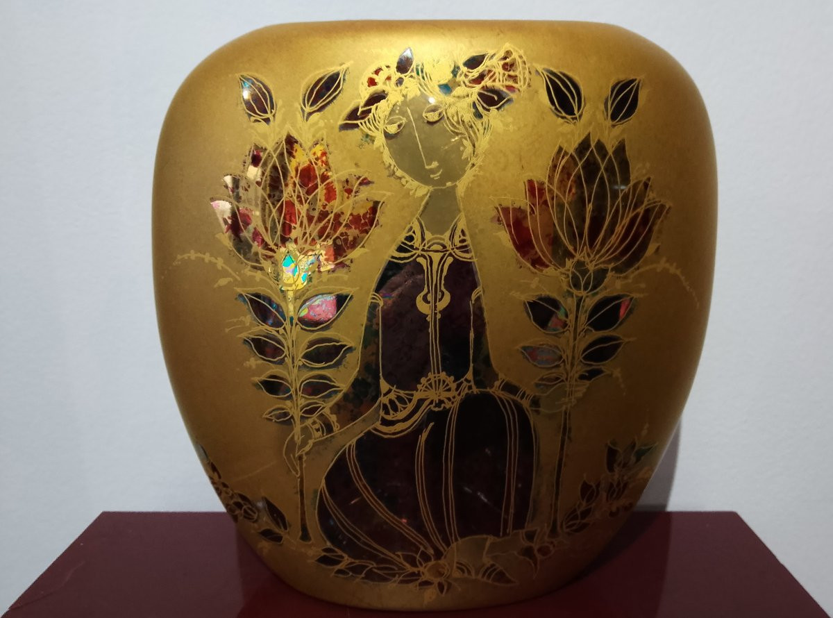 Porcelain Vase By Björn Wiinblad (1918 - 2006).-photo-2