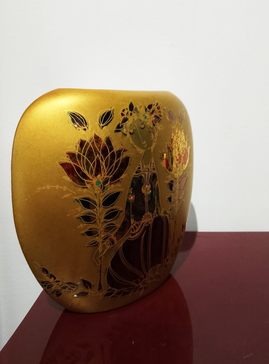 Porcelain Vase By Björn Wiinblad (1918 - 2006).-photo-3