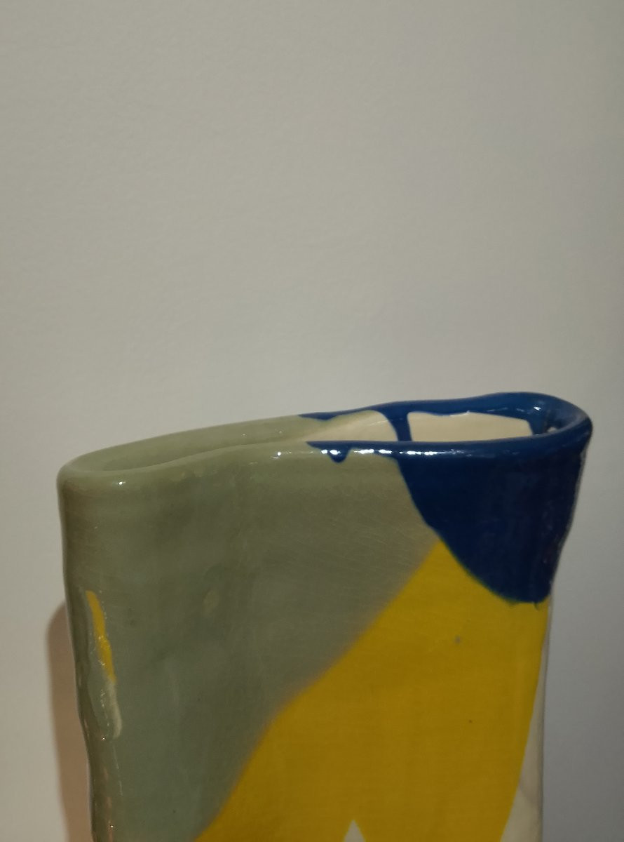 Important vase en céramique.-photo-6