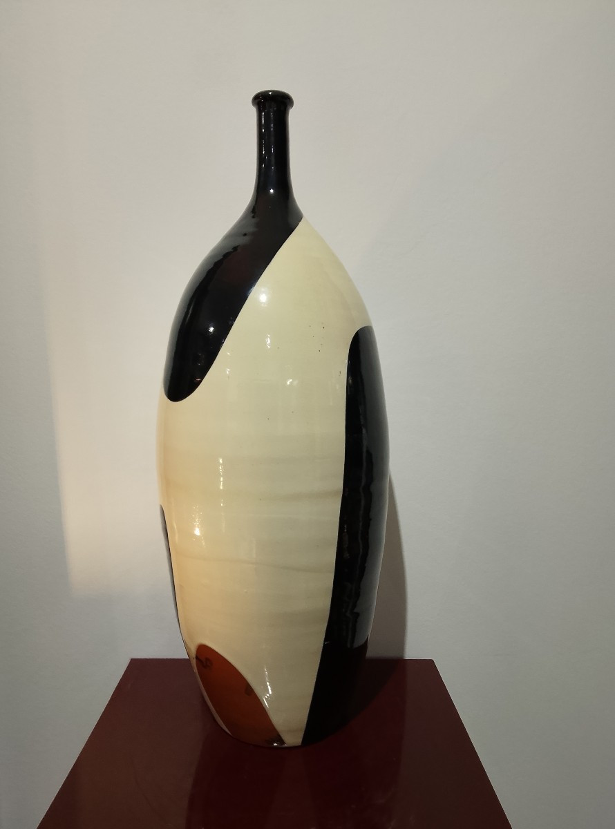 Large Oblong Ceramic Vase.-photo-4