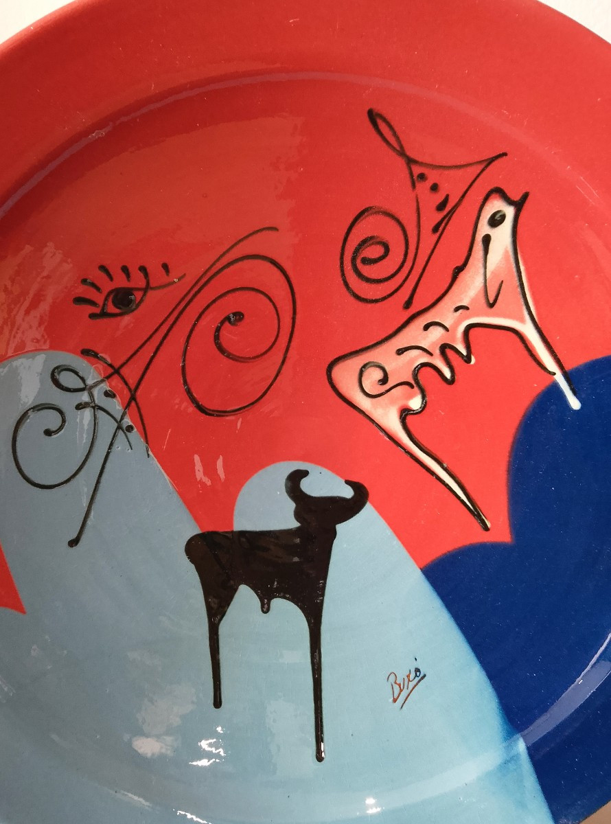 Large Round Ceramic Dish.-photo-2