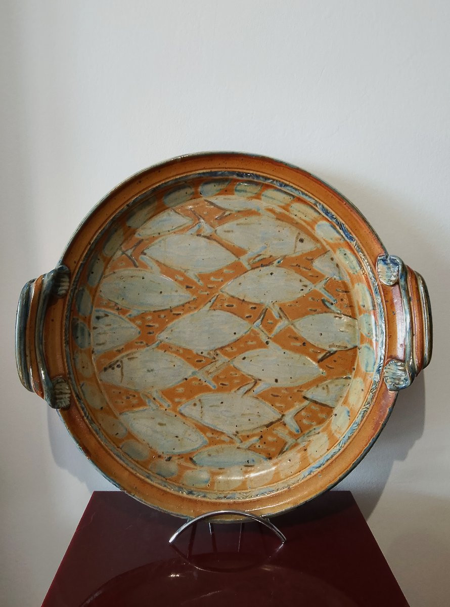 Ceramic Dish By Jean-pierre Seguin.-photo-4