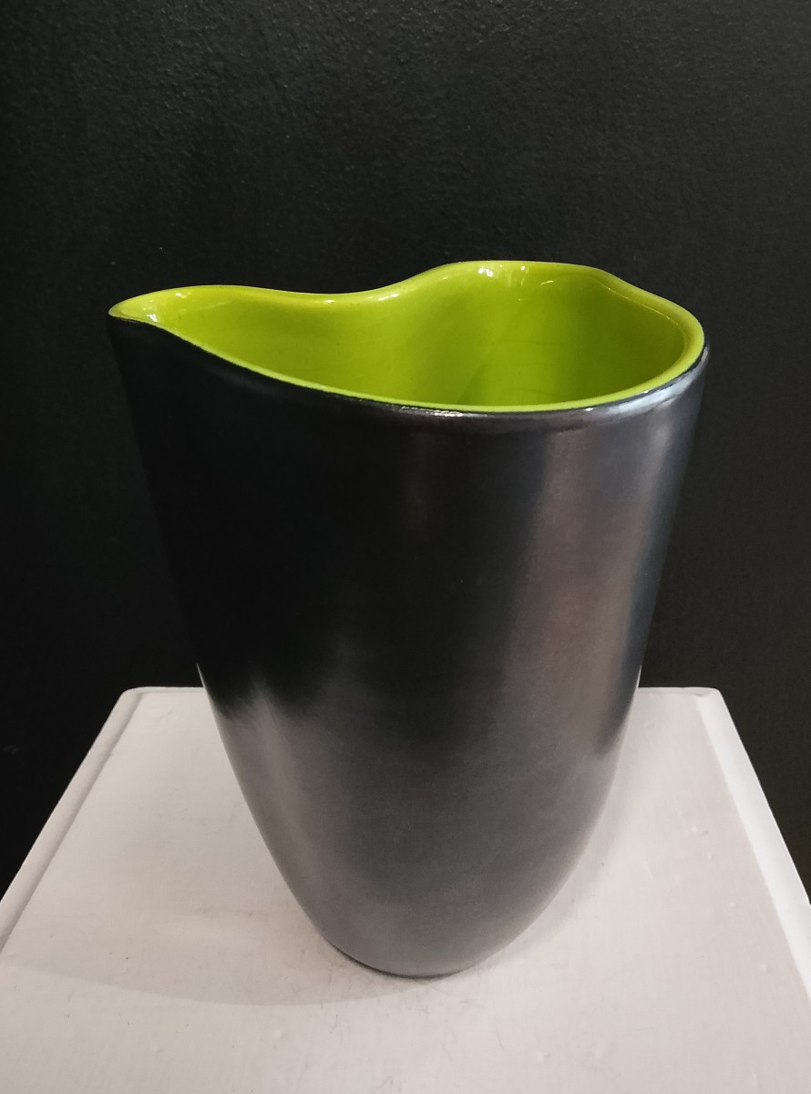 Vase en céramique de Fernand Elchinger ( 1911 - 1975 ). -photo-3