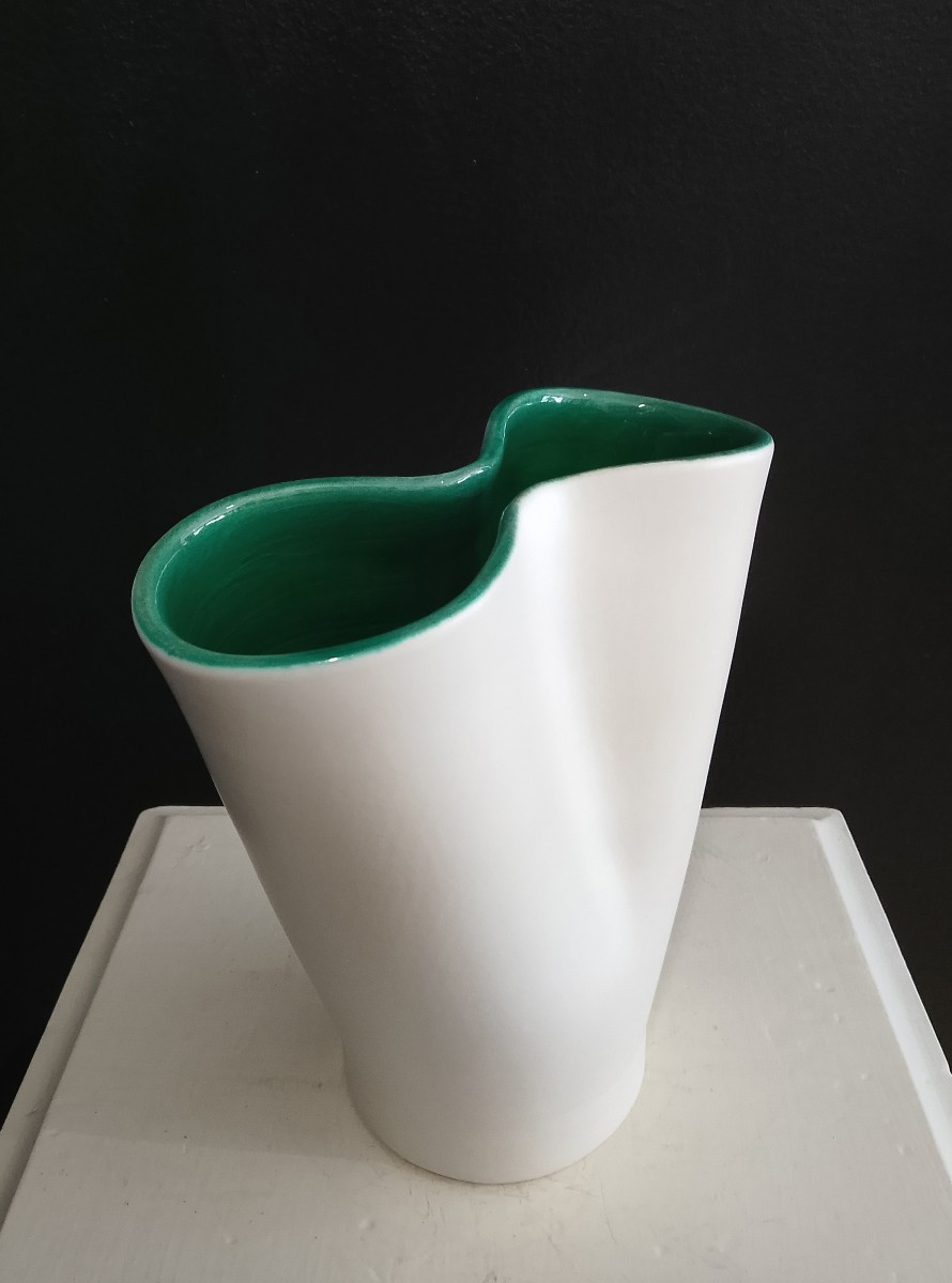 Ceramic Vase By Fernand Elchinger ( 1911 - 1975 ).-photo-2