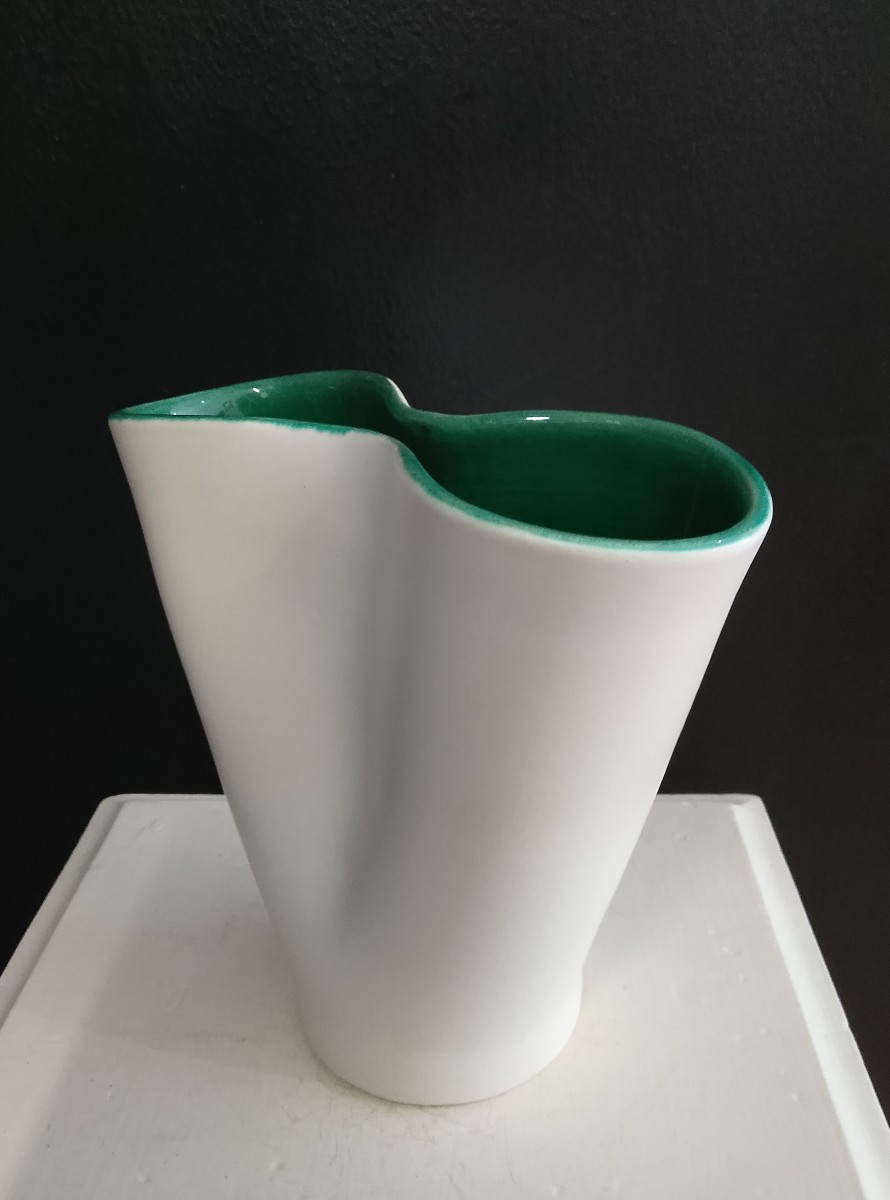 Ceramic Vase By Fernand Elchinger ( 1911 - 1975 ).-photo-3