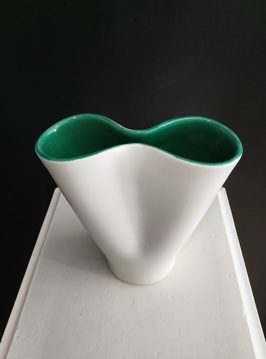 Ceramic Vase By Fernand Elchinger ( 1911 - 1975 ).-photo-1