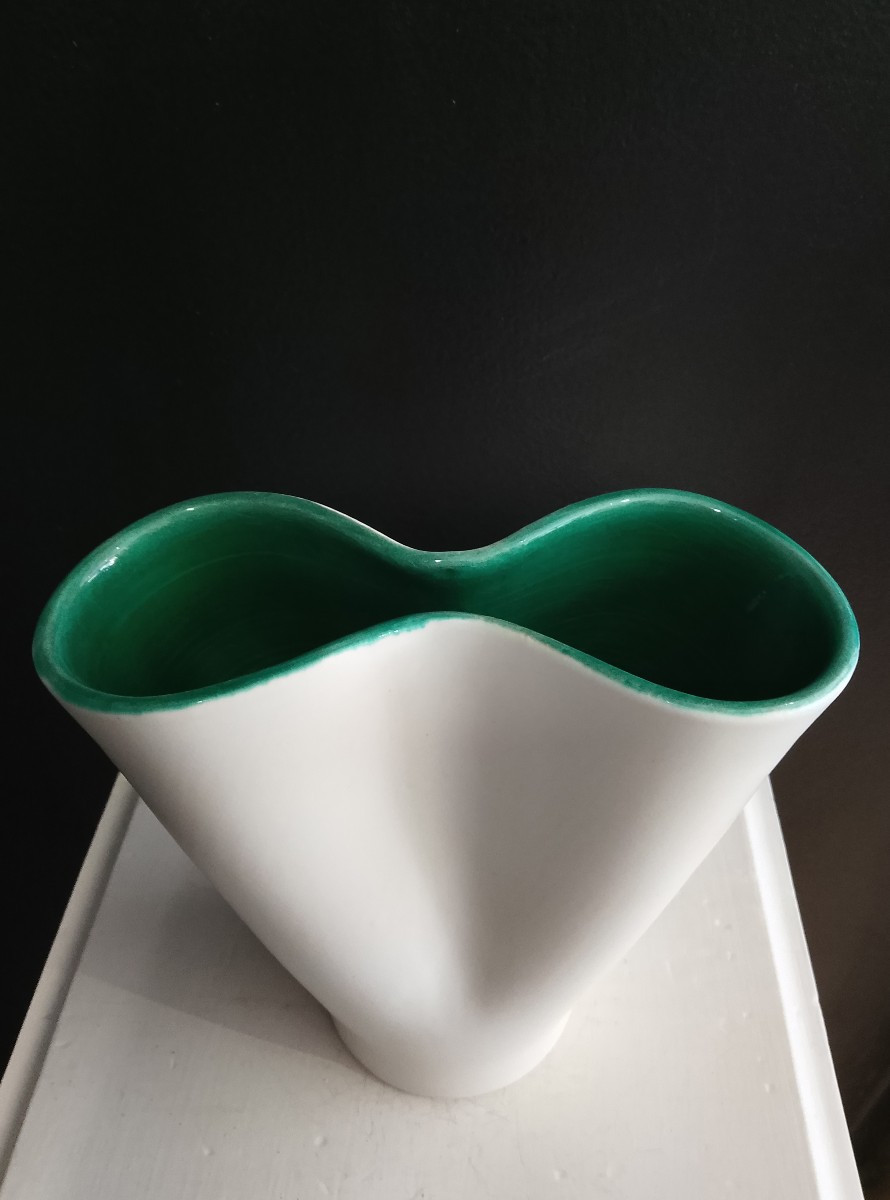 Ceramic Vase By Fernand Elchinger ( 1911 - 1975 ).-photo-2