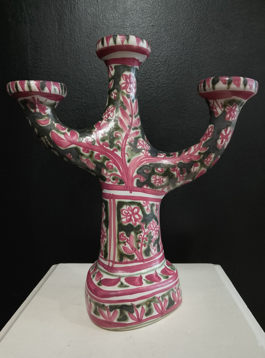 Bougeoir en céramique de Paul Yvain pour Kéraluc.