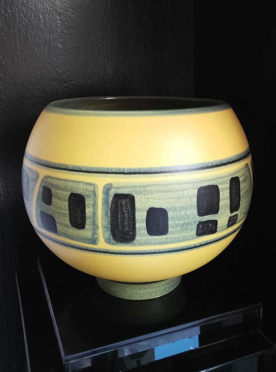 Vase en céramique de Fernand Elchinger et Robert de Montgolfier-photo-2