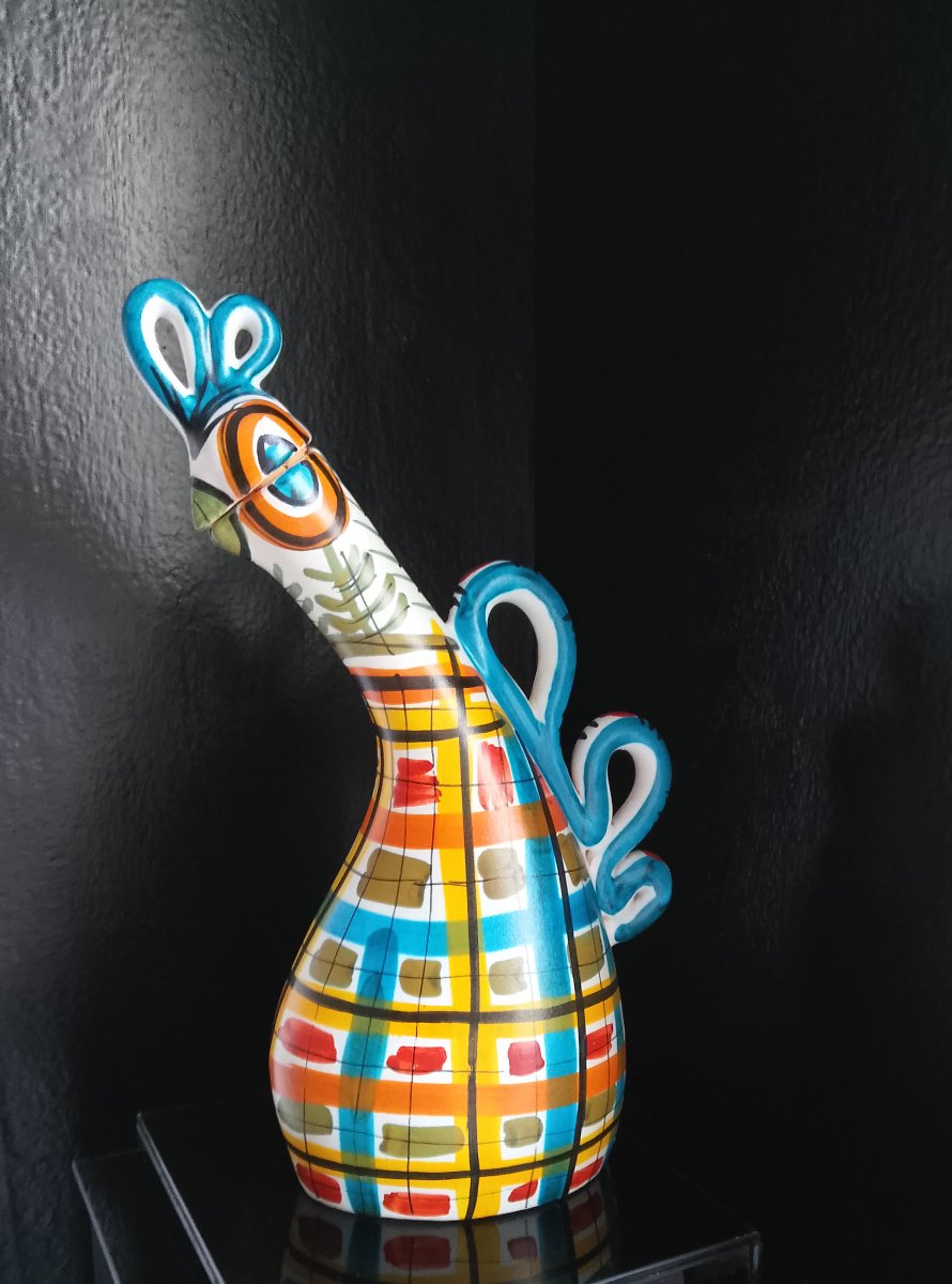 A Zoomorphic Bottle Attributed To Pierre Toulhoat, With A Design By Georges Allier. -photo-3
