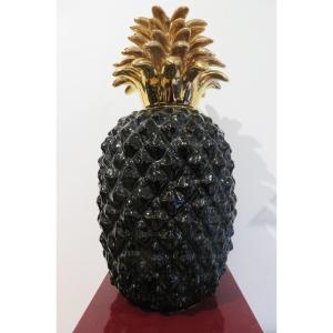 Pied de lampe “Ananas” par Claude Dalle.