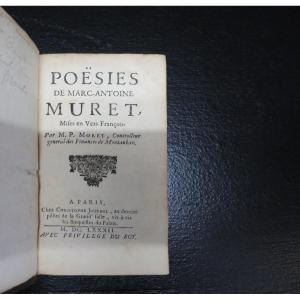 “Poésies de Marc-Antoine Muret”. 