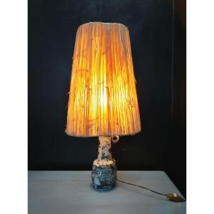 Ceramic Lamp By Jacques Blin (1920-1995).