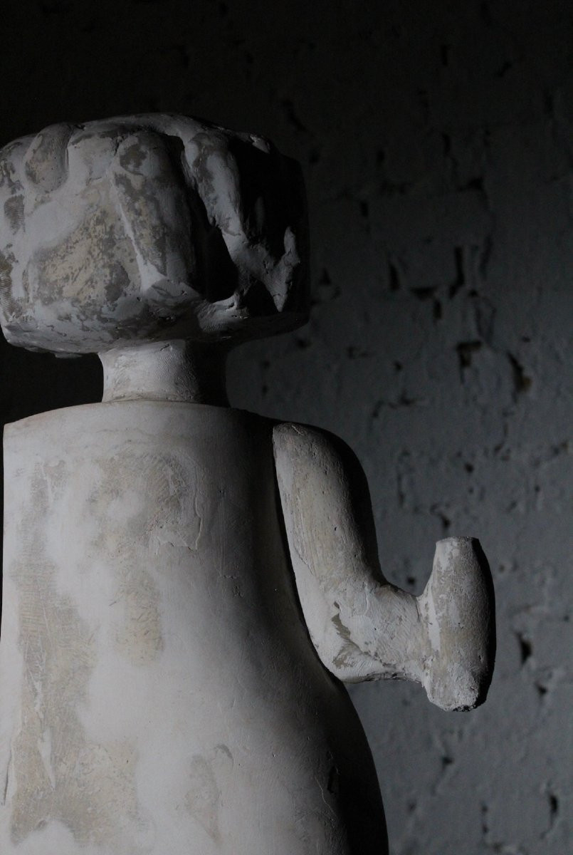 Plaster Sculpture "adrienne's Daughter" From 1962 By Belgian Sculptor Pol Spilliaert-photo-4