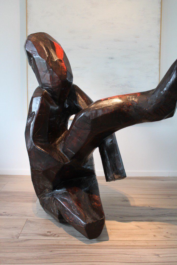 Female Nude, Life-size Figurative Sculpture By Belgian Sculptor Roland Lavianne-photo-3