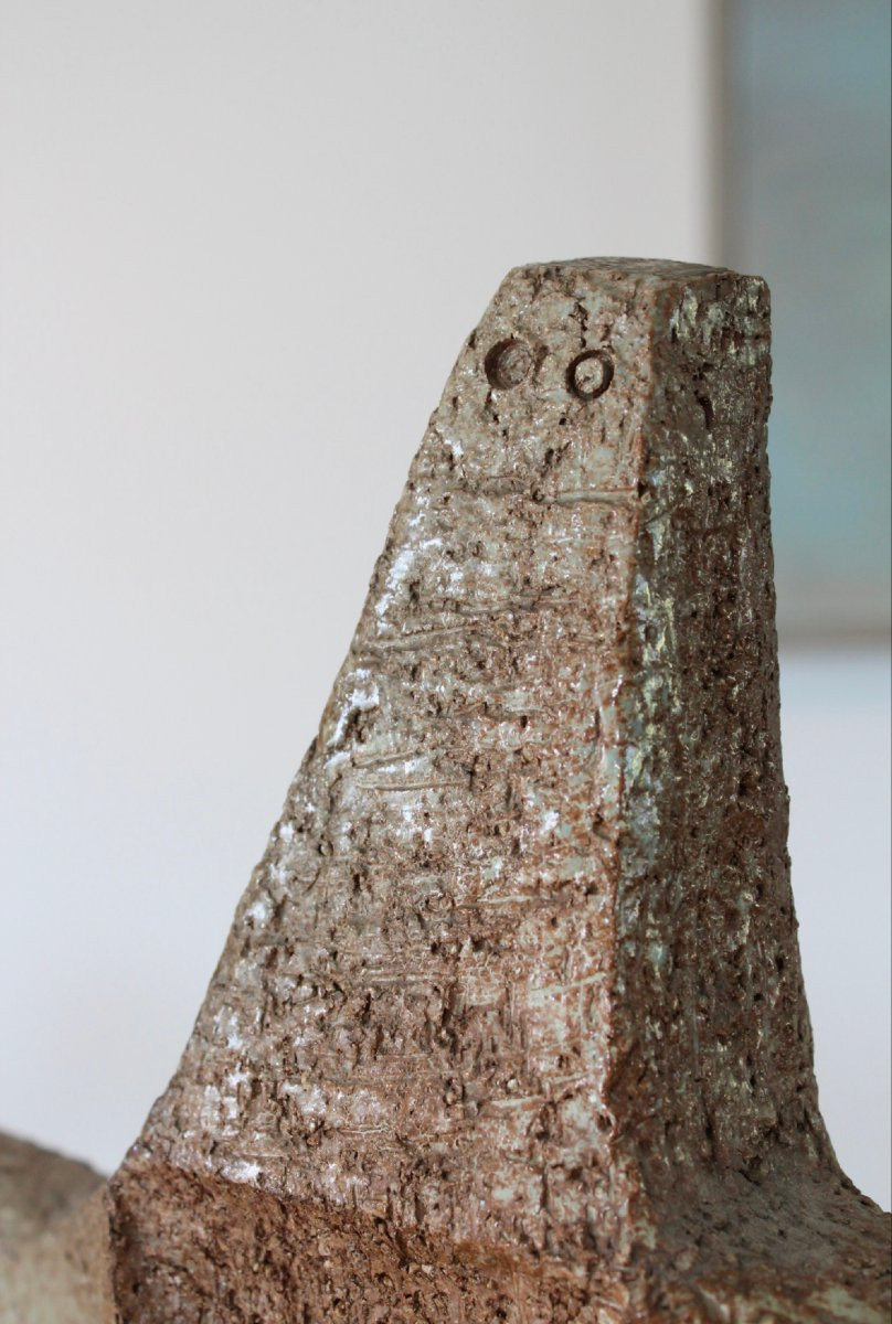 Chamotte Earthenware Ceramic By Belgian Ceramist Paul De Bruyne-photo-3