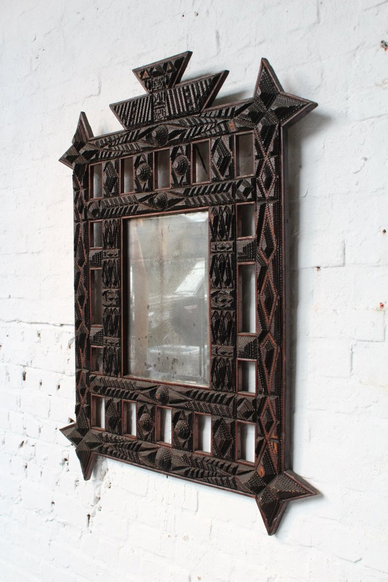 miroir , cadre , art populaire-photo-4