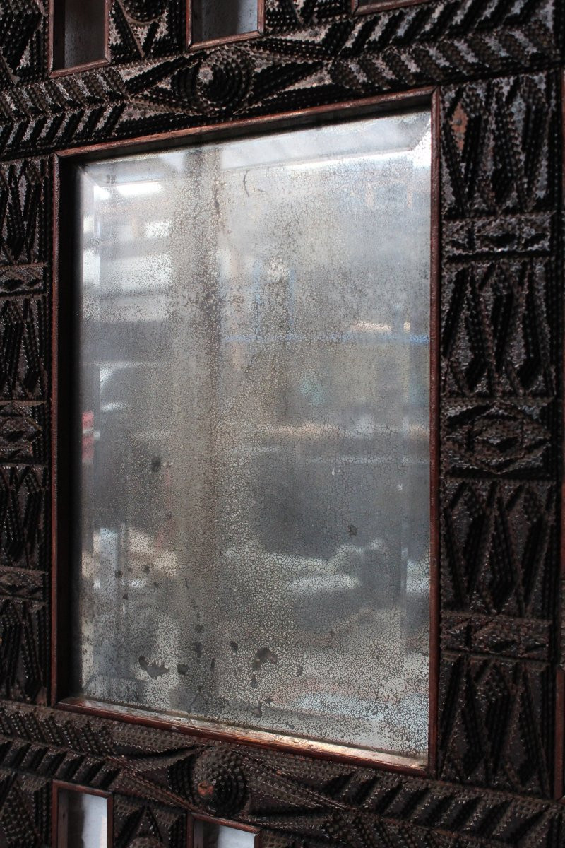 miroir , cadre , art populaire-photo-5