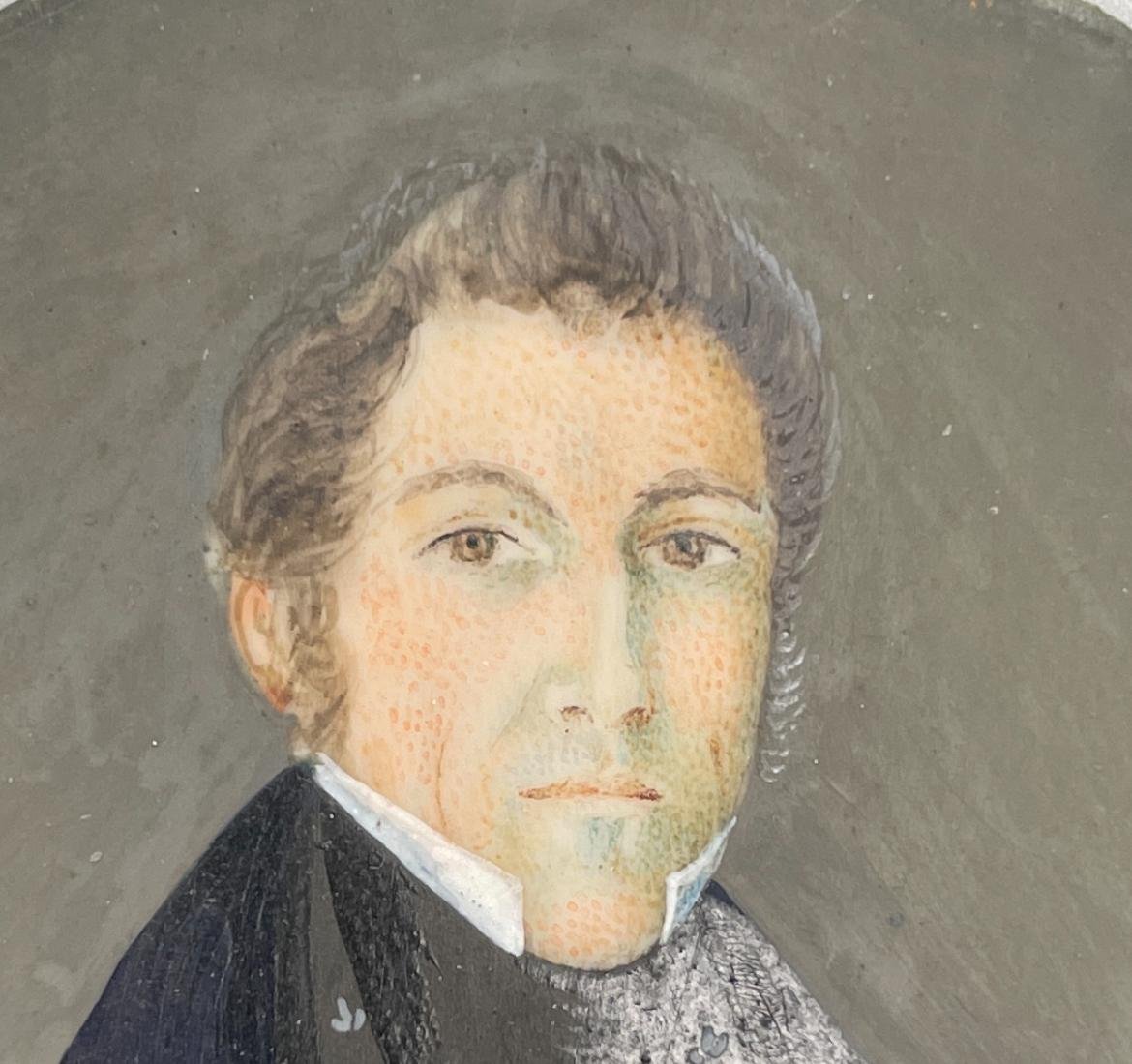 Portrait Miniature signé -photo-1
