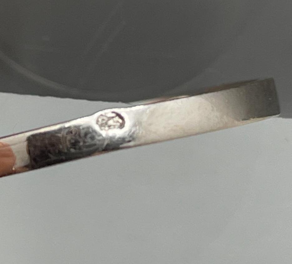 Bague en Or Blanc 18 carats sertie de Pierres -photo-2