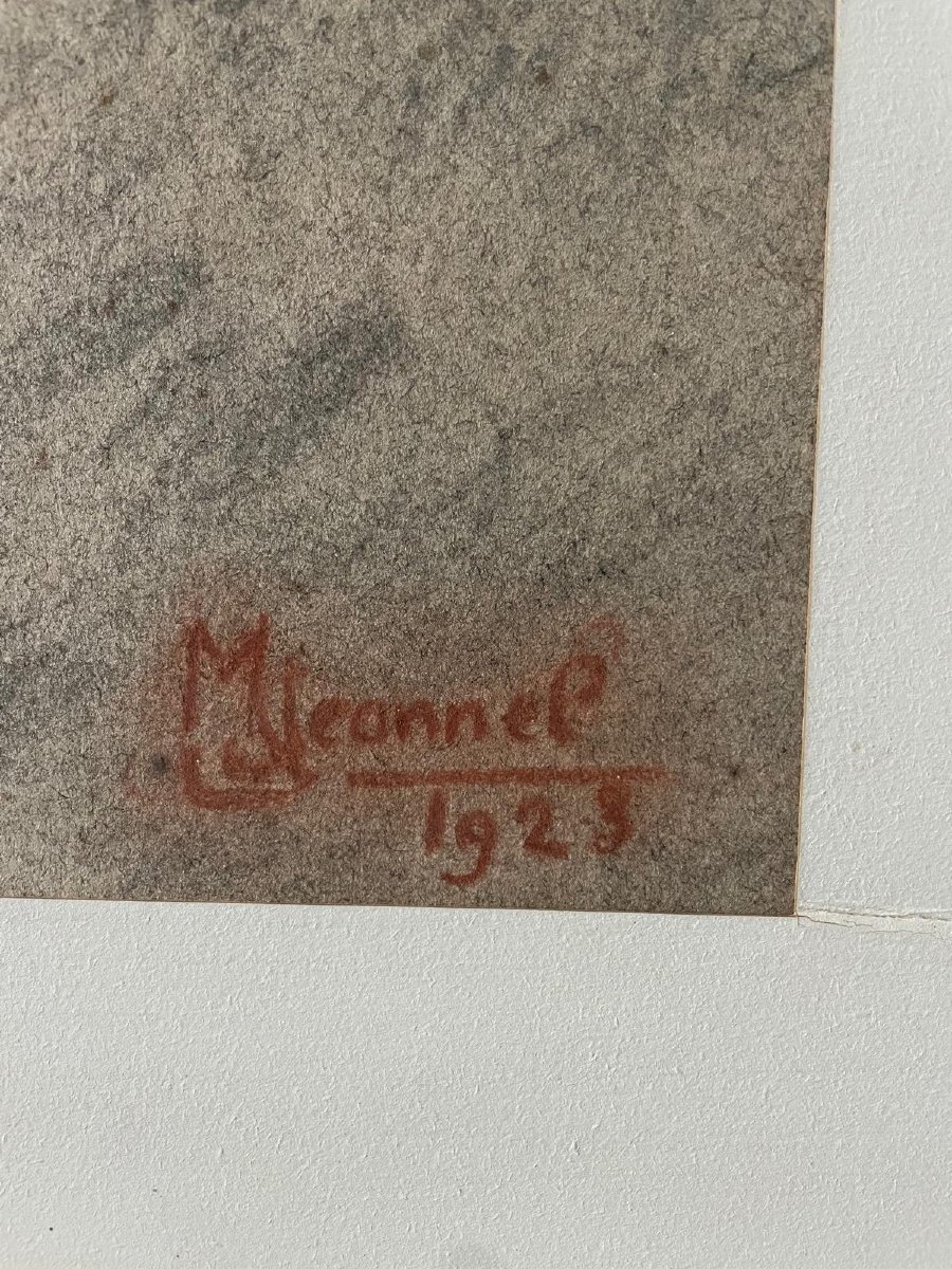 20th-century French School—signed And Dated Portrait Of A Woman -photo-2