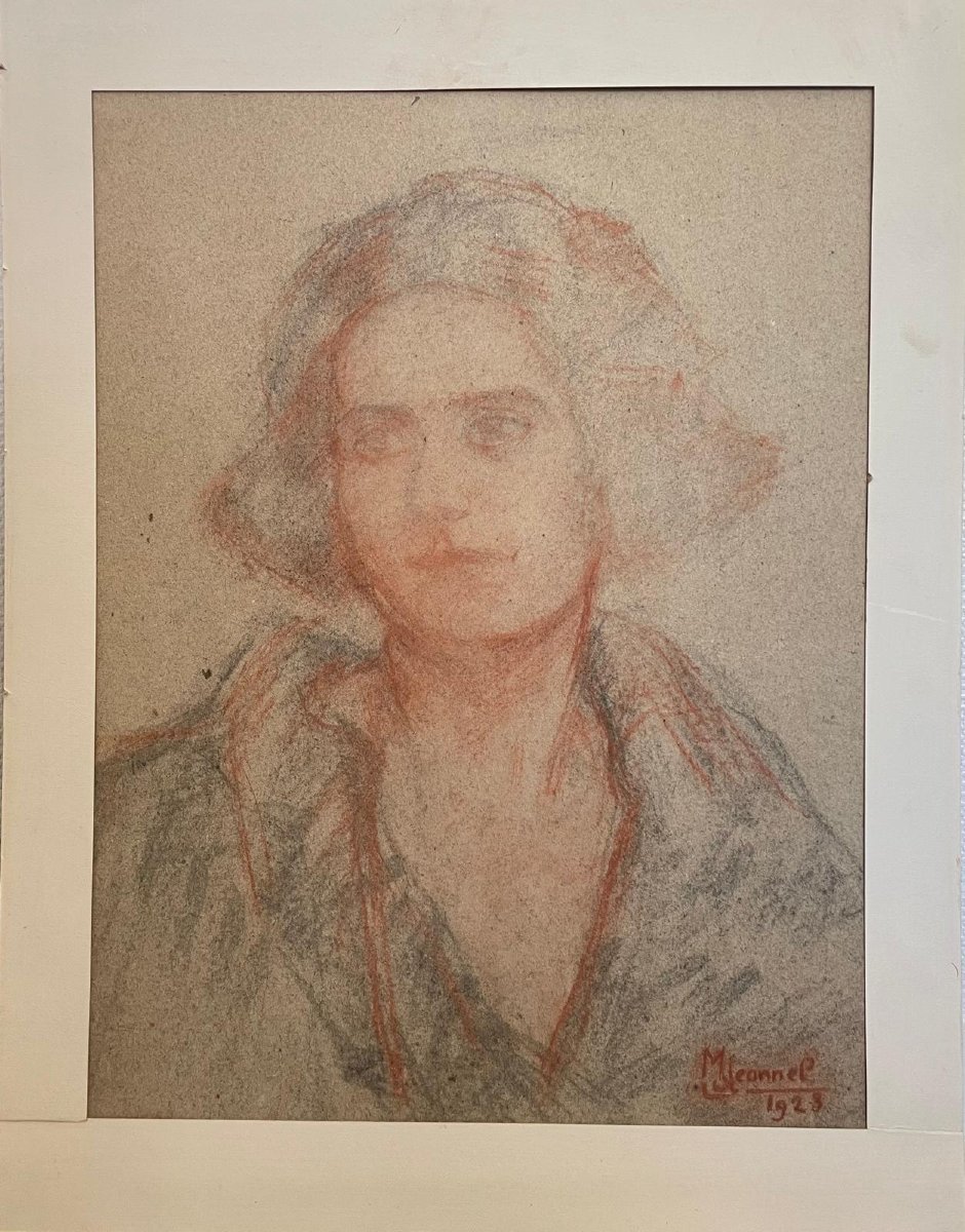 20th-century French School—signed And Dated Portrait Of A Woman 