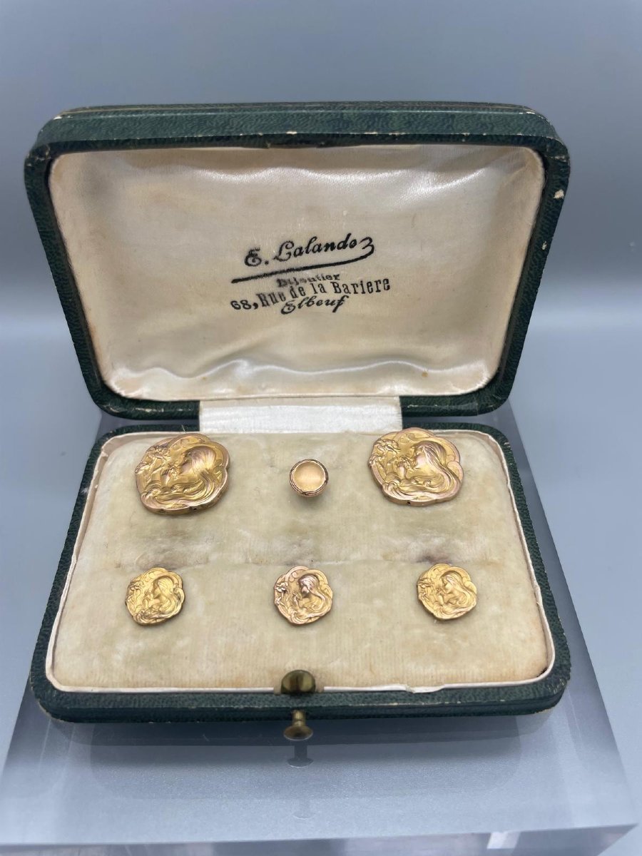 Gold-plated Metal Shirt Set