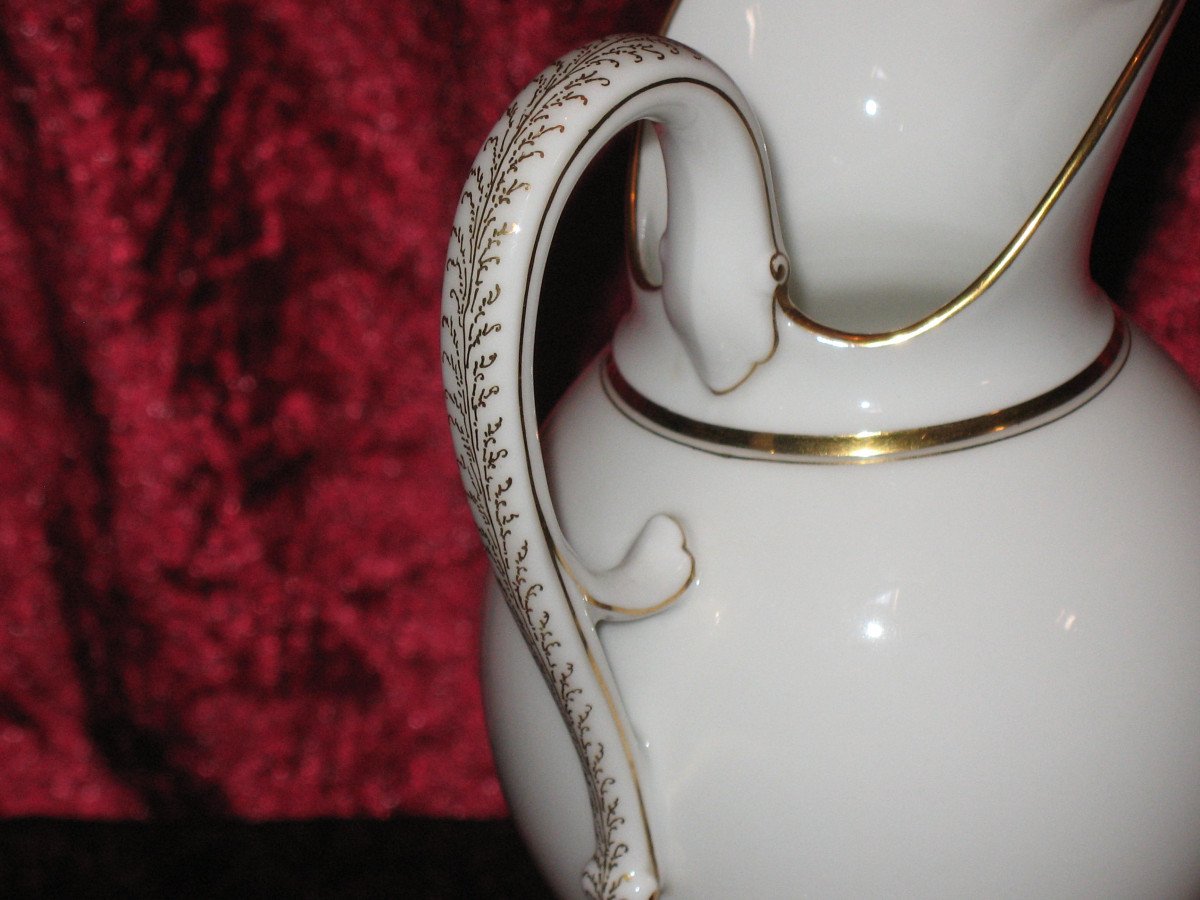 Service à thé en porcelaine de Paris d'une rare élégance époque 19ème-photo-4