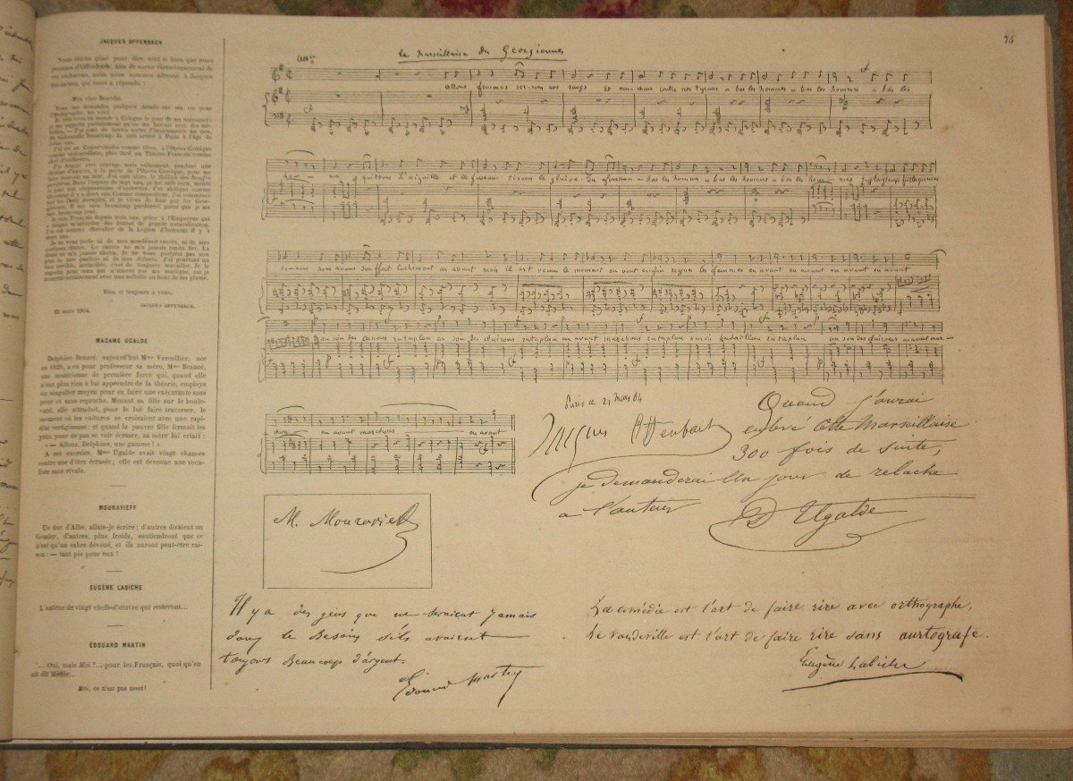 l'Autographe Book Of Collection Of Personalities Autographs 210 Pages 1st Edition Of 1864-photo-7