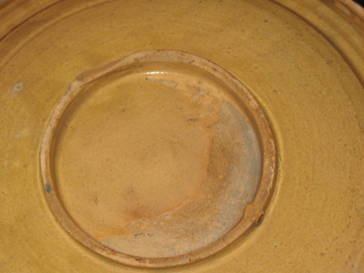 Grand plat en faïence de Saint Amand les Eaux époque 18ème-photo-7