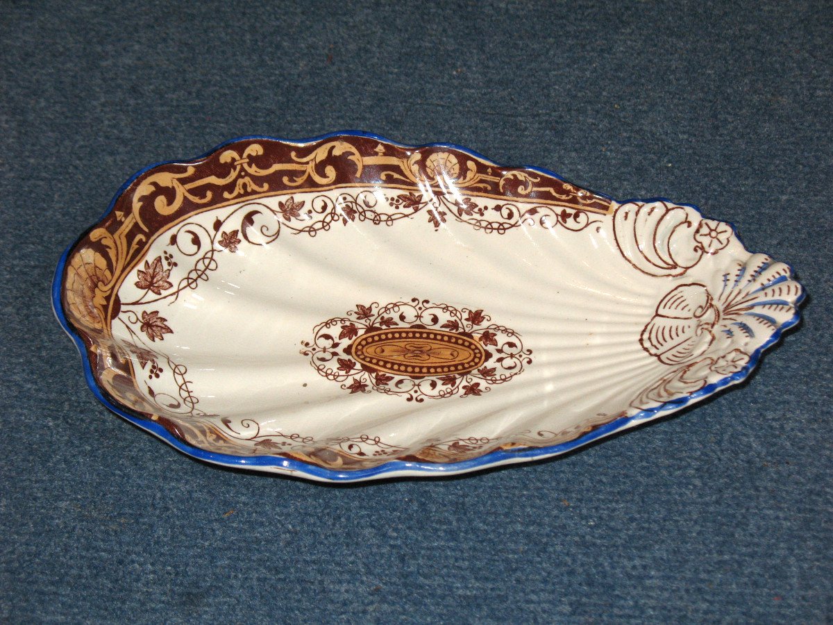 Service de table 87 pièces en faïence fine de Bordeaux décor Louis XV  ép. 19ème  J. Vieillard-photo-8