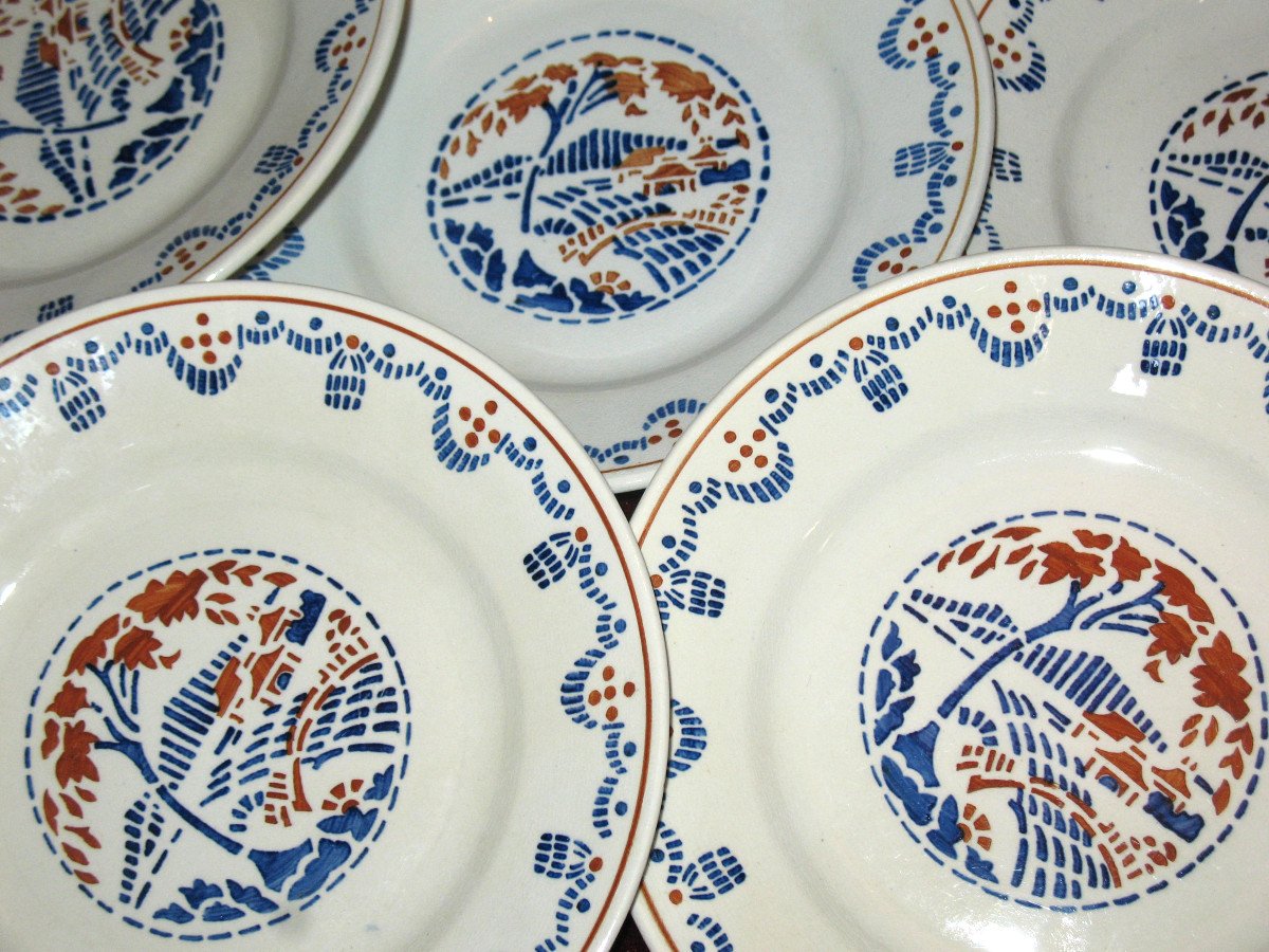 Part Of Lunéville Earthenware Table Service, Art Deco Period