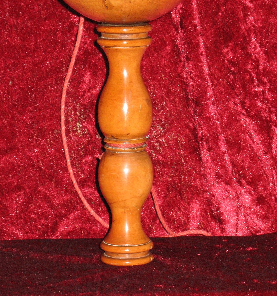 Large Turned Boxwood Bilboquet In Honey Color, 19th Century-photo-8