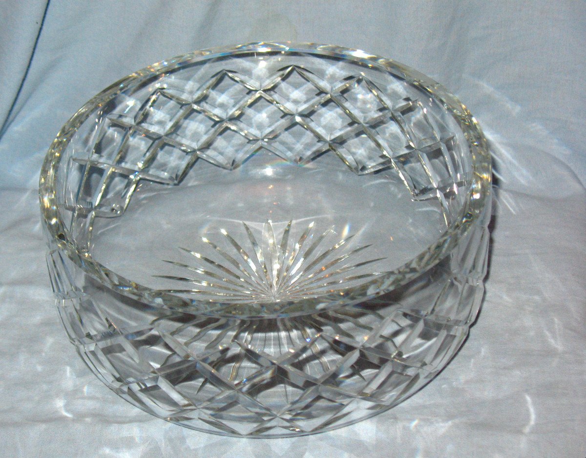 Coupe saladier en cristal Daum époque 20ème