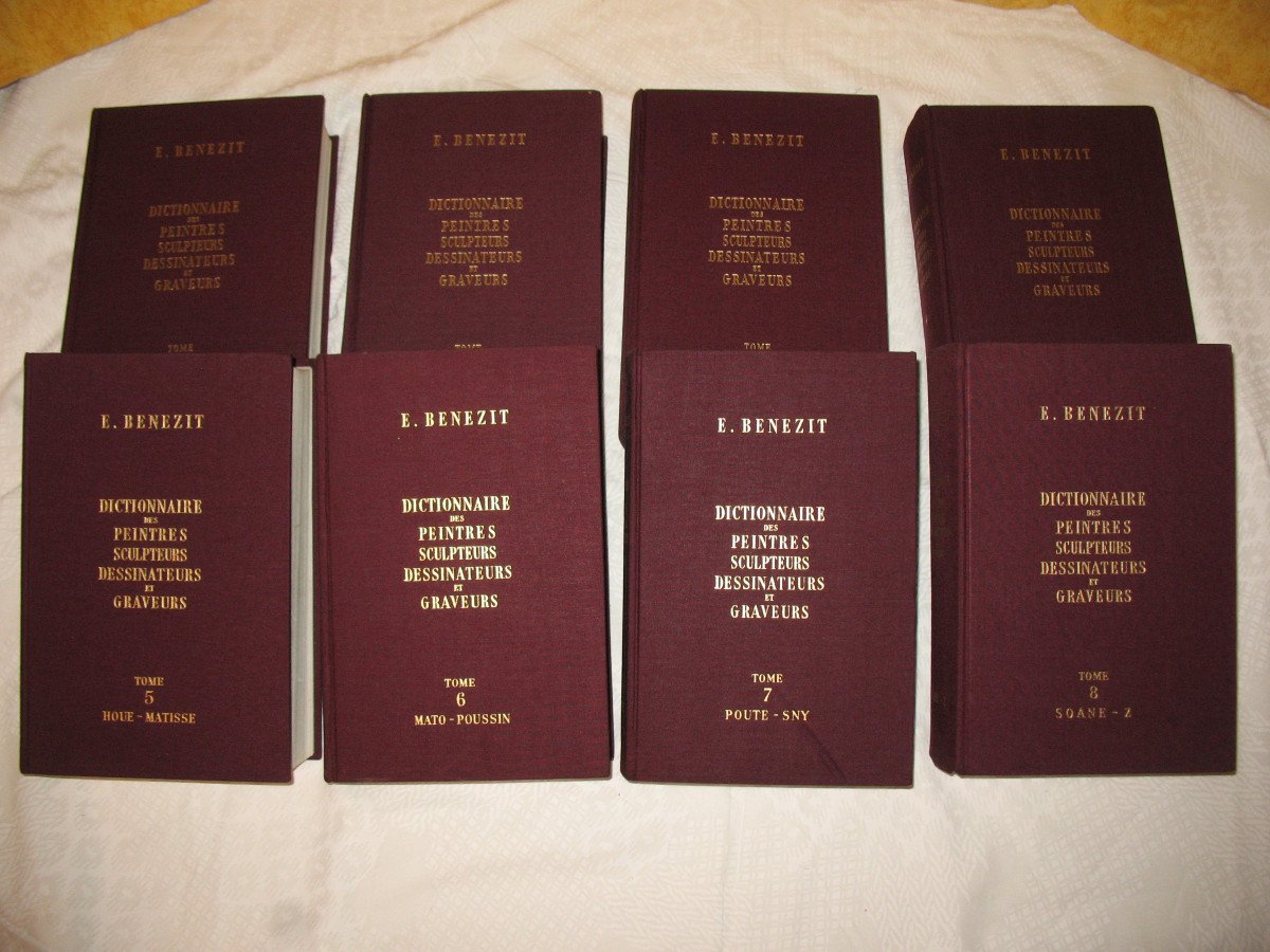 Dictionary Of Painters, Sculptors, Designers And Engravers By E. Bénézit Complete 8 Volumes-photo-2