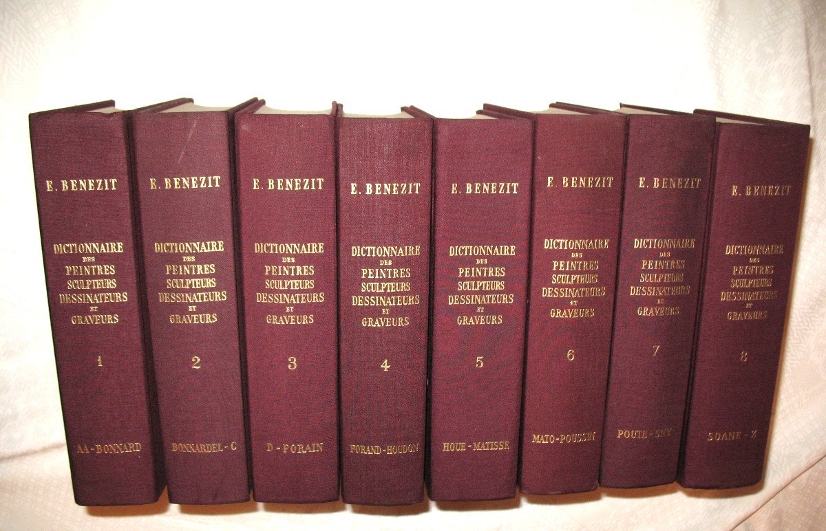 Dictionary Of Painters, Sculptors, Designers And Engravers By E. Bénézit Complete 8 Volumes