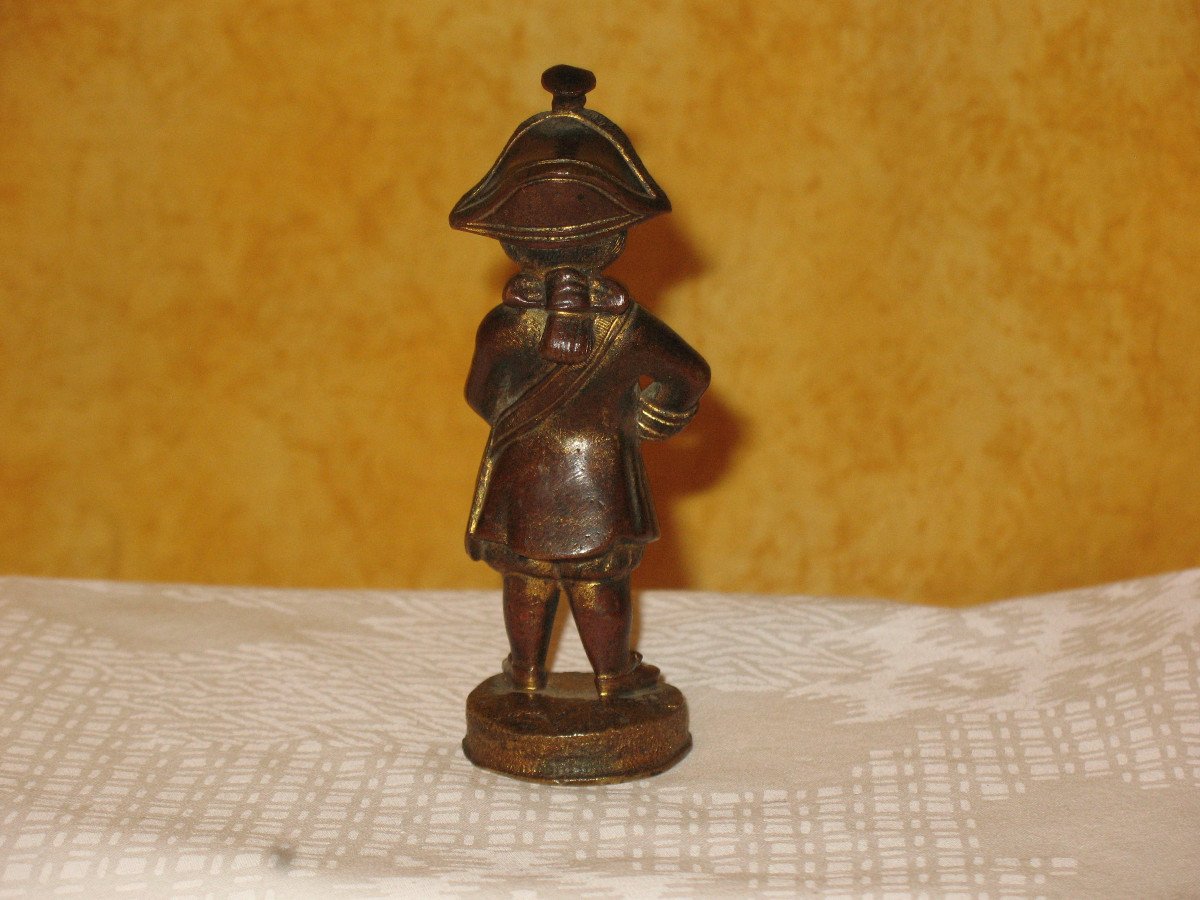 Military Bronze Sculpture Small Display Item 20th Century-photo-1