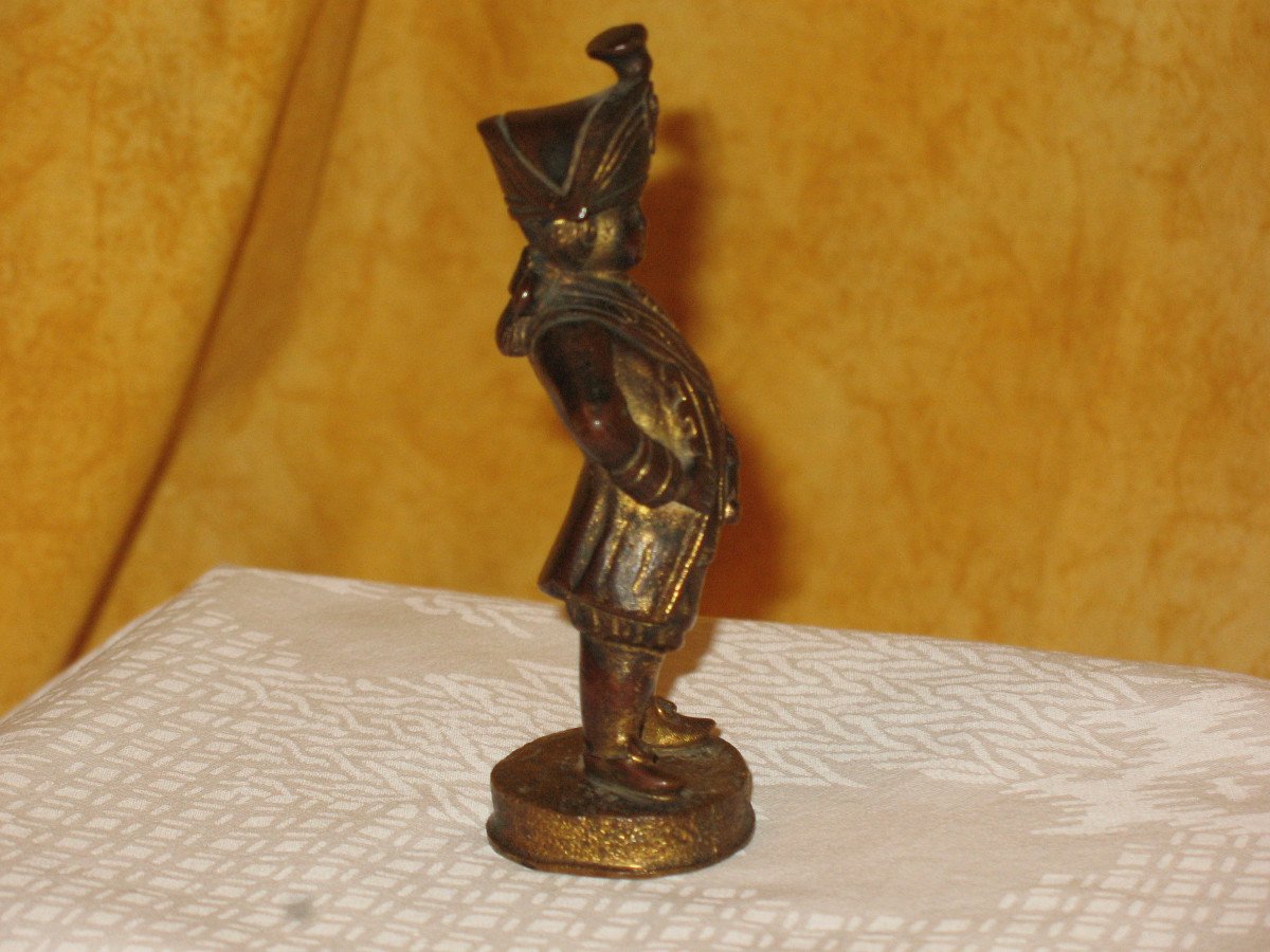 Military Bronze Sculpture Small Display Item 20th Century-photo-2