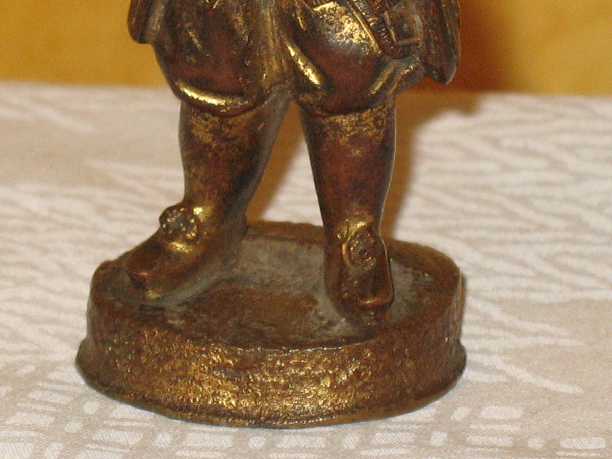 Militaire sculpture en bronze petit objet de vitrine époque 20ème-photo-4