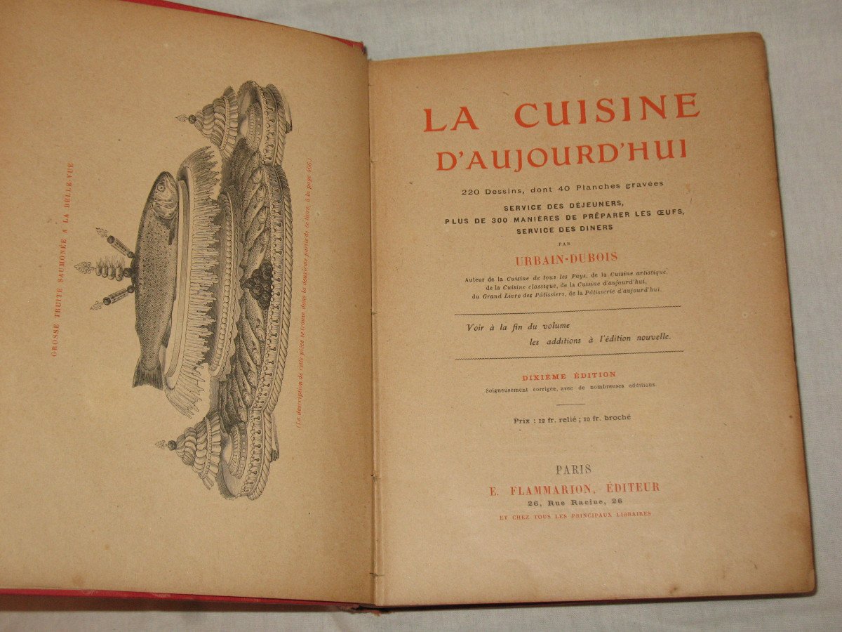 Today's Cuisine By Urbain-dubois Edition With Panches Circa 1920